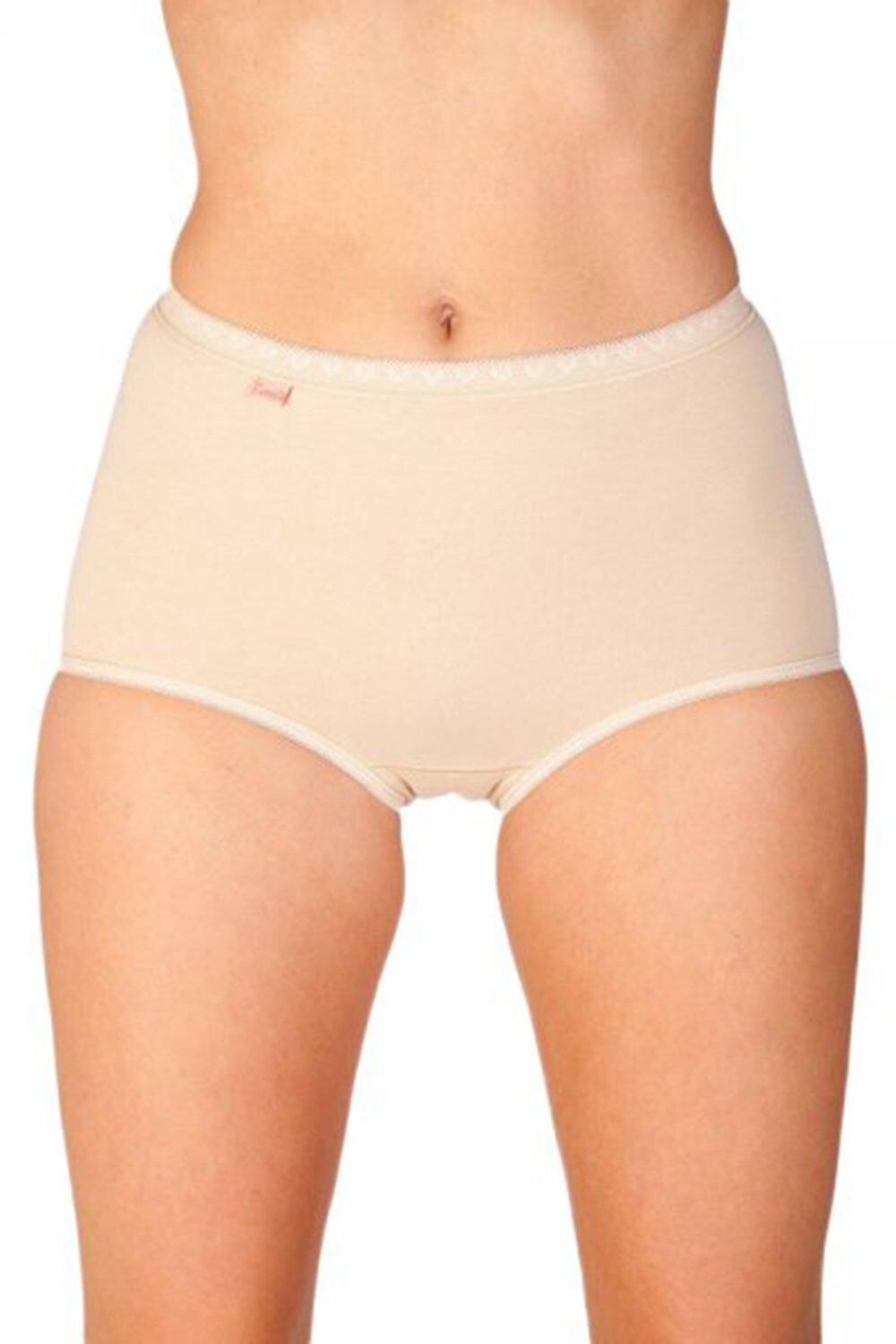 Три пары хлопковых трусов макси Camille, бежевый
Три пары хлопковых трусов макси Camille, бежевый