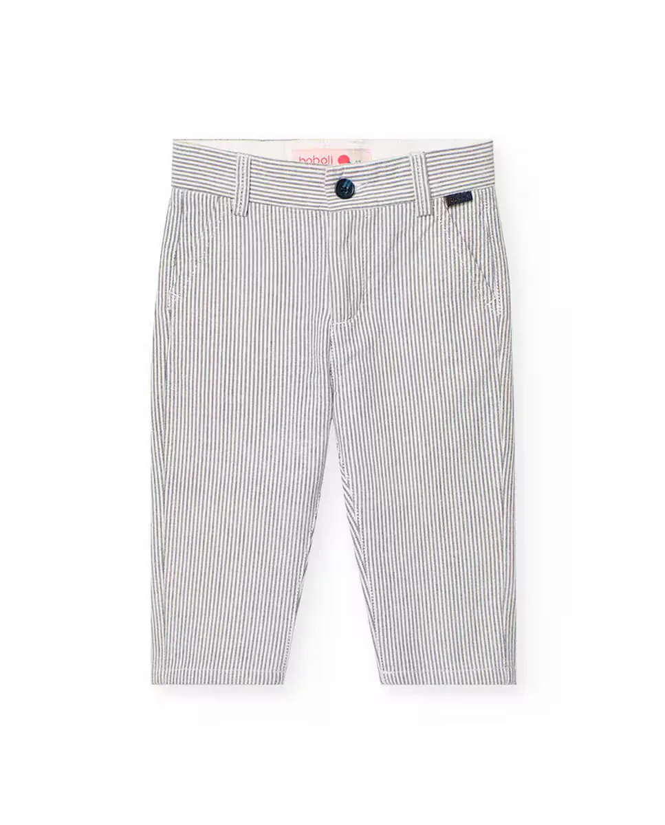 Брюки для мальчиков из хлопка с полосатым принтом Boboli, темно-синий
Брюки для мальчиков из хлопка с полосатым принтом Boboli, темно-синий