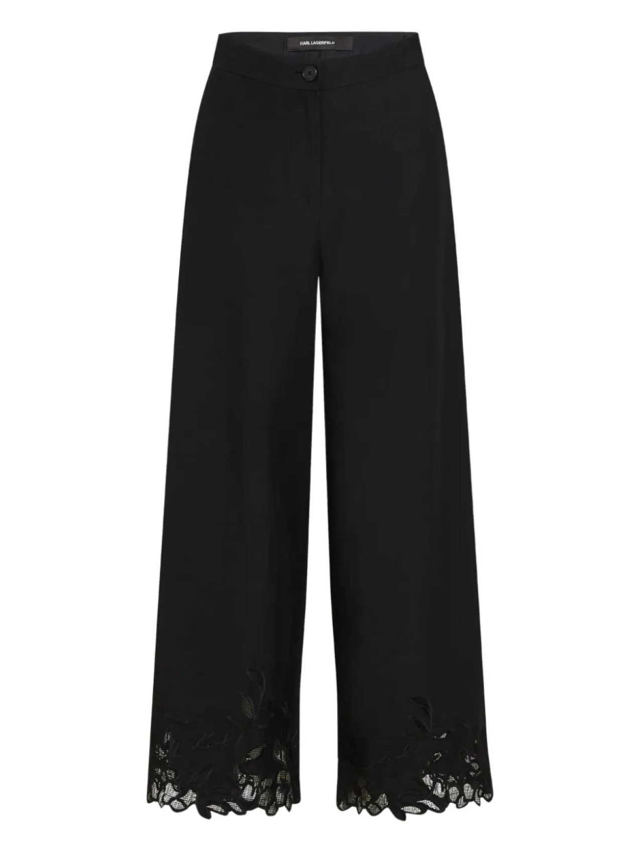 Брюки с кружевным подолом Karl Lagerfeld, черный
Брюки с кружевным подолом Karl Lagerfeld, черный