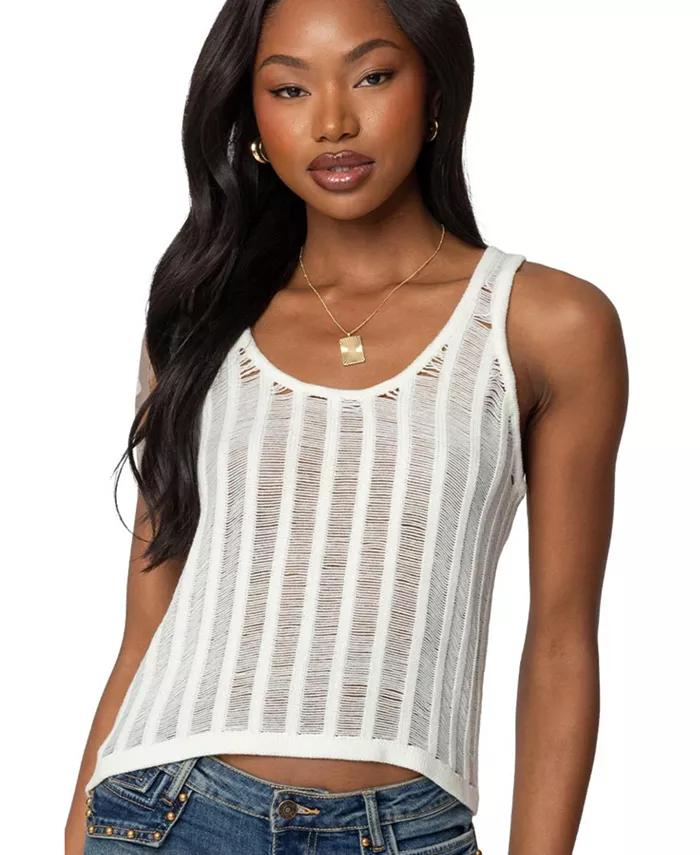 Женский прозрачный трикотажный топ Keziah с лесенкой Edikted, коричневый/бежевый
Женский прозрачный трикотажный топ Keziah с лесенкой Edikted, коричневый/бежевый