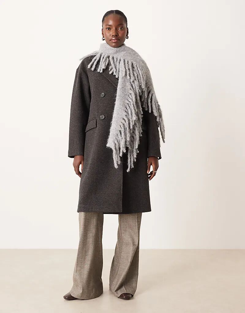 Шарф с бахромой из шерстяной смеси ASOS DESIGN серого цвета
Шарф с бахромой из шерстяной смеси ASOS DESIGN серого цвета