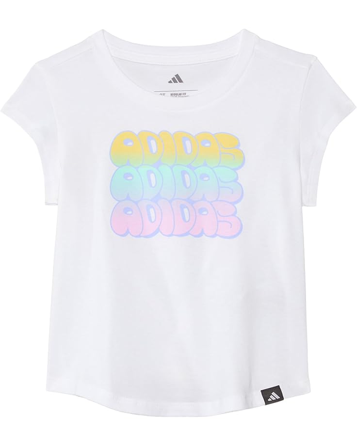 Футболка adidas Kids Cap Sleeve Tee, цвет White/Multi
Футболка adidas Kids Cap Sleeve Tee, цвет White/Multi