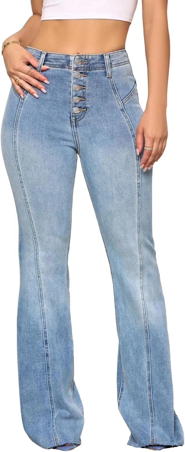 Женские джинсы TodTan с потертостями, завышенная талия и расклешенный низ
Женские джинсы TodTan с потертостями, завышенная талия и расклешенный низ