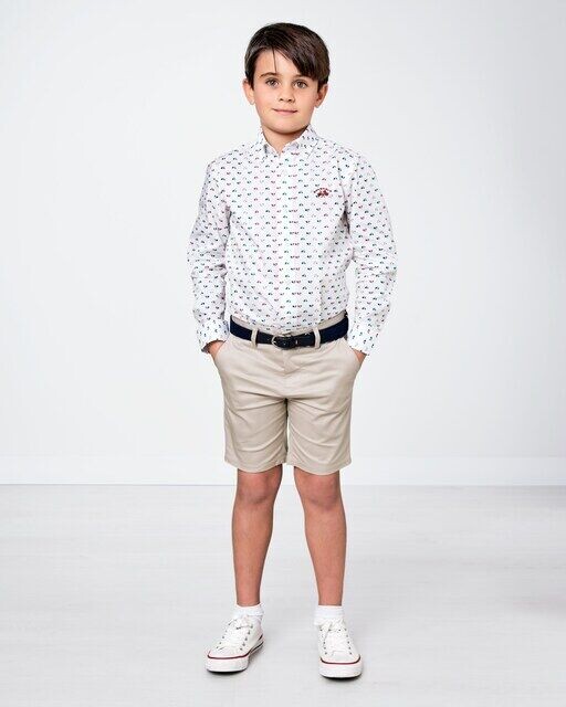 Шорты из габардина для мальчика Spagnolo, бежевый
Шорты из габардина для мальчика Spagnolo, бежевый