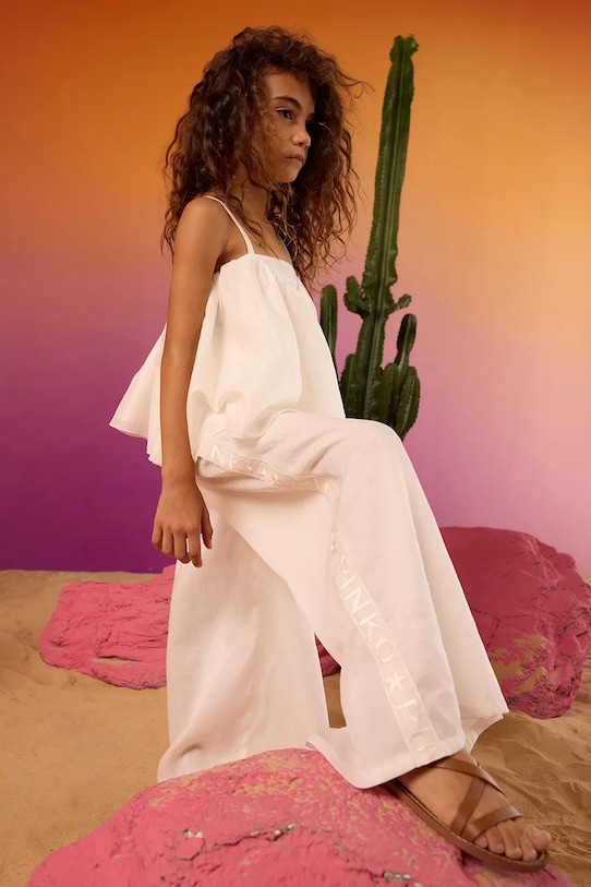 Детские хлопковые брюки Pinko, белый
Детские хлопковые брюки Pinko, белый