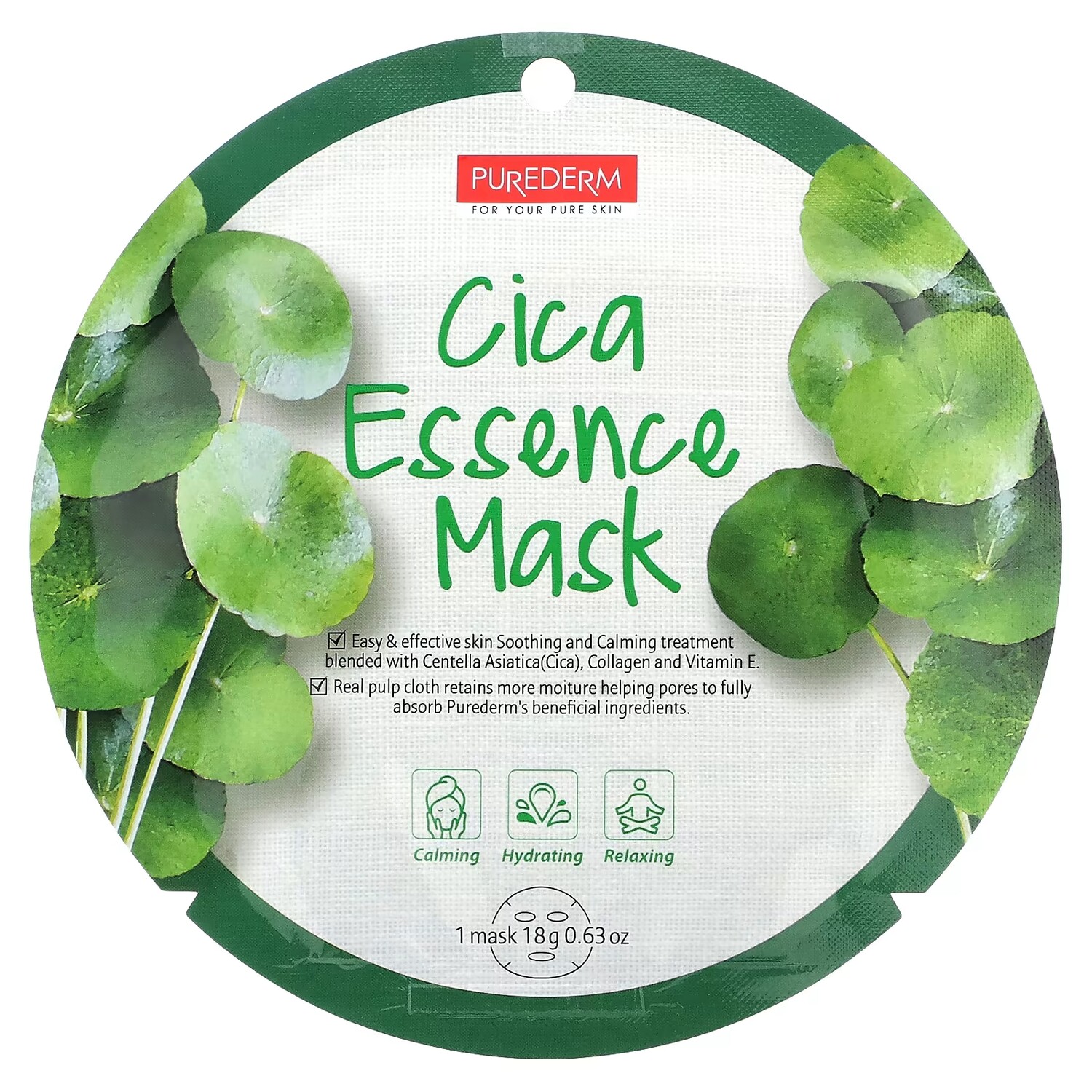 Красота маска Purederm Cica Essence, 12 листов по 0,63 унции (18 г) каждый
Красота маска Purederm Cica Essence, 12 листов по 0,63 унции (18 г) каждый