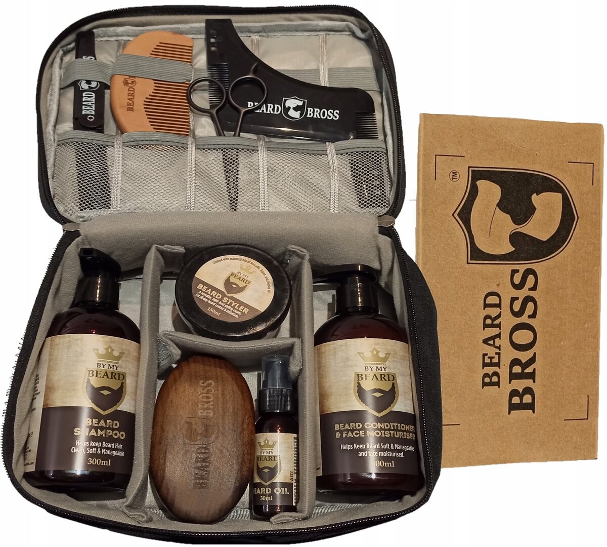 By My Beard, Beard Bross, набор косметики для ухода за бородой, 10 шт
By My Beard, Beard Bross, набор косметики для ухода за бородой, 10 шт