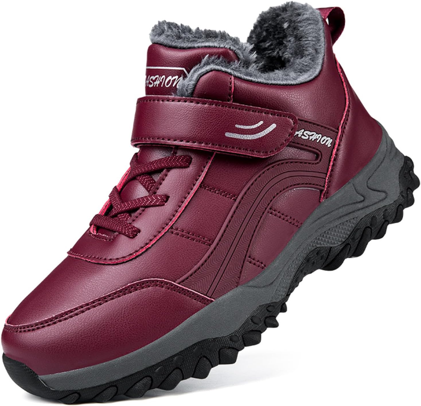 Женские и мужские зимние сапоги для снега, теплые, с меховой подкладкой, противоскользящие Diycam, красный
Женские и мужские зимние сапоги для снега, теплые, с меховой подкладкой, противоскользящие Diycam, красный