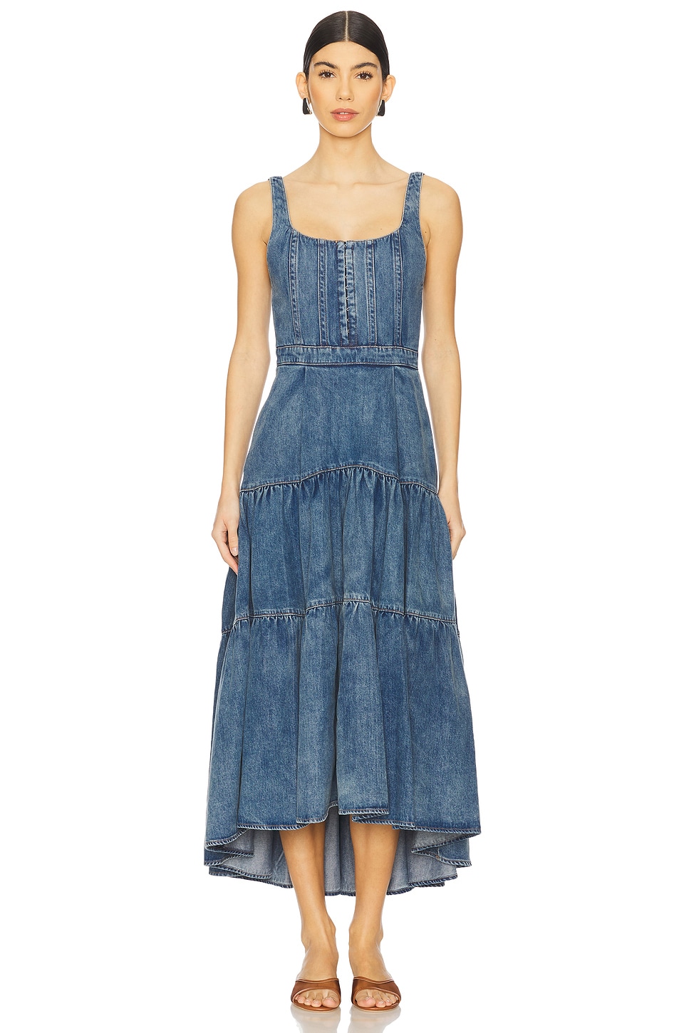 Структурированное джинсовое платье миди Diana от Alice + Olivia, liana vintage blue
Структурированное джинсовое платье миди Diana от Alice + Olivia, liana vintage blue