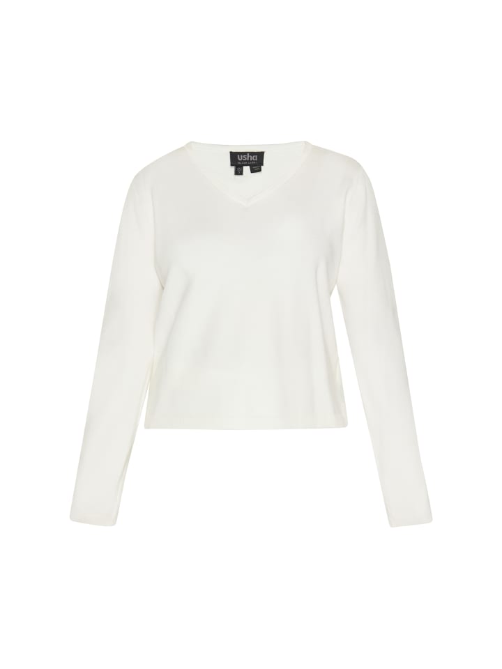 Женский свитер бежевого цвета usha BLACK LABEL
Женский свитер бежевого цвета usha BLACK LABEL