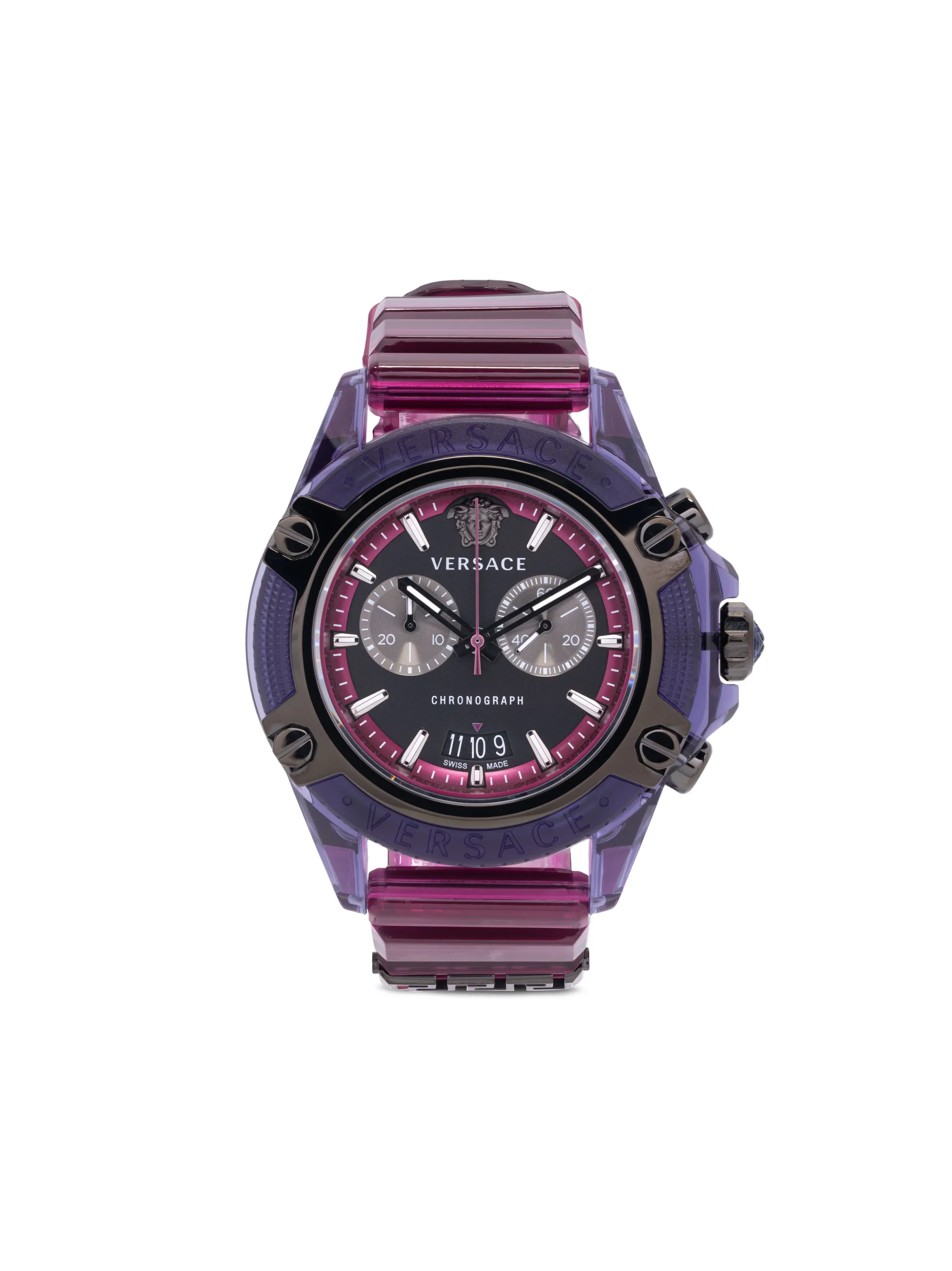Наручные часы Icon Active Chrono 44 мм Versace, черный
Наручные часы Icon Active Chrono 44 мм Versace, черный