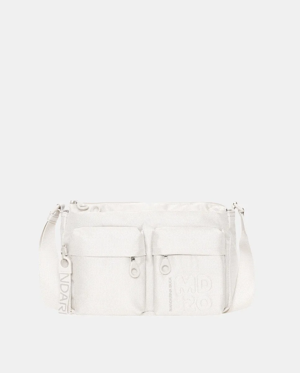 Средняя сумка-бандо с несколькими карманами бежевого цвета Mandarina Duck, бежевый 
Средняя сумка-бандо с несколькими карманами бежевого цвета Mandarina Duck, бежевый