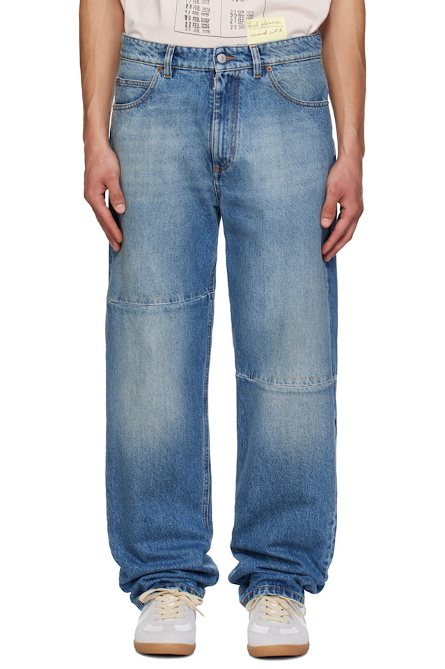 Mm6 Maison Margiela Синие прямые джинсы
Mm6 Maison Margiela Синие прямые джинсы