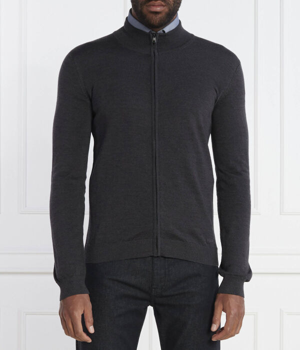 Кардиган мужской Hugo на молнии шерстяной, черный
Кардиган мужской Hugo на молнии шерстяной, черный