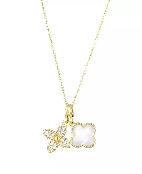 Ожерелье с двумя клеверами из кубического циркония, устойчивое к потускнению Adornia, white
Ожерелье с двумя клеверами из кубического циркония, устойчивое к потускнению Adornia, white