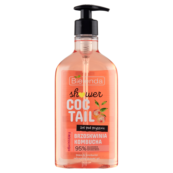 Освежающий гель для душа персик и комбуча, 400 мл Bielenda Shower coctail
Освежающий гель для душа персик и комбуча, 400 мл Bielenda Shower coctail