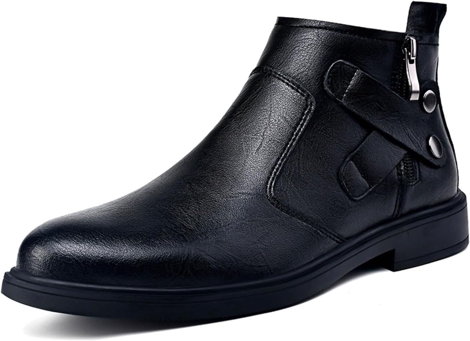 Мужские модные кожаные челси с боковой молнией, заостренным носком, ботинки до щиколотки, для прогулок на улице, противоскользящие, износостойкие, повседневные Generic, черный
Мужские модные кожаные челси с боковой молнией, заостренным носком, ботинки до щиколотки, для прогулок на улице, противоскользящие, износостойкие, повседневные Generic, черный