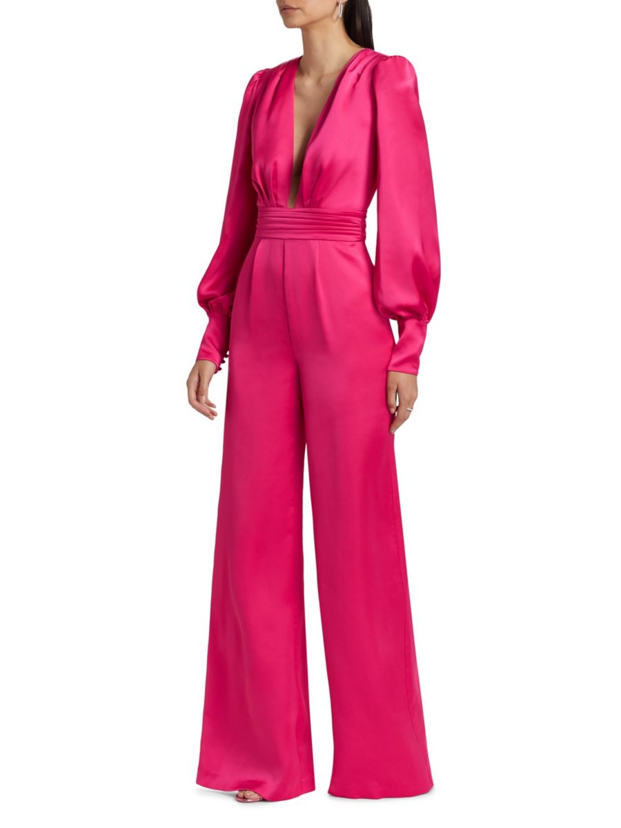 Атласный комбинезон Madelane с глубоким вырезом Ramy Brook, цвет Hot Pink
Атласный комбинезон Madelane с глубоким вырезом Ramy Brook, цвет Hot Pink