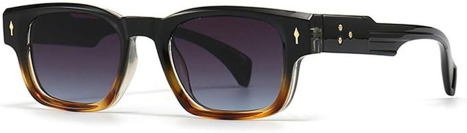 Ретро-солнцезащитные очки квадратной формы для женщин, модные градиентные очки с защитой от УФ-излучения UV400 для мужчин, трендовые очки в стиле панк с заклепками SKFGNX, Black Grey Blue
Ретро-солнцезащитные очки квадратной формы для женщин, модные градиентные очки с защитой от УФ-излучения UV400 для мужчин, трендовые очки в стиле панк с заклепками SKFGNX, Black Grey Blue