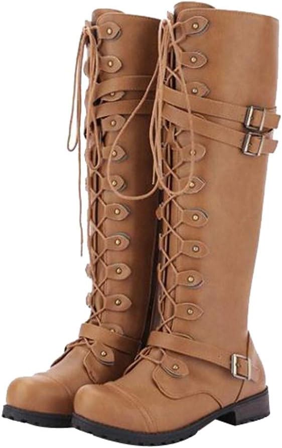 Женские мотоциклетные сапоги Hbeylia, модные кожаные с металлической пряжкой, на шнуровке, высокие до колена с массивным каблуком, готические боевые сапоги в стиле панк, низкий каблук, военные сапоги выше колена, зимние высокие сапоги для женщин...
Женские мотоциклетные сапоги Hbeylia, модные кожаные с металлической пряжкой, на шнуровке, высокие до колена с массивным каблуком, готические боевые сапоги в стиле панк, низкий каблук, военные сапоги выше колена, зимние высокие сапоги для женщин...