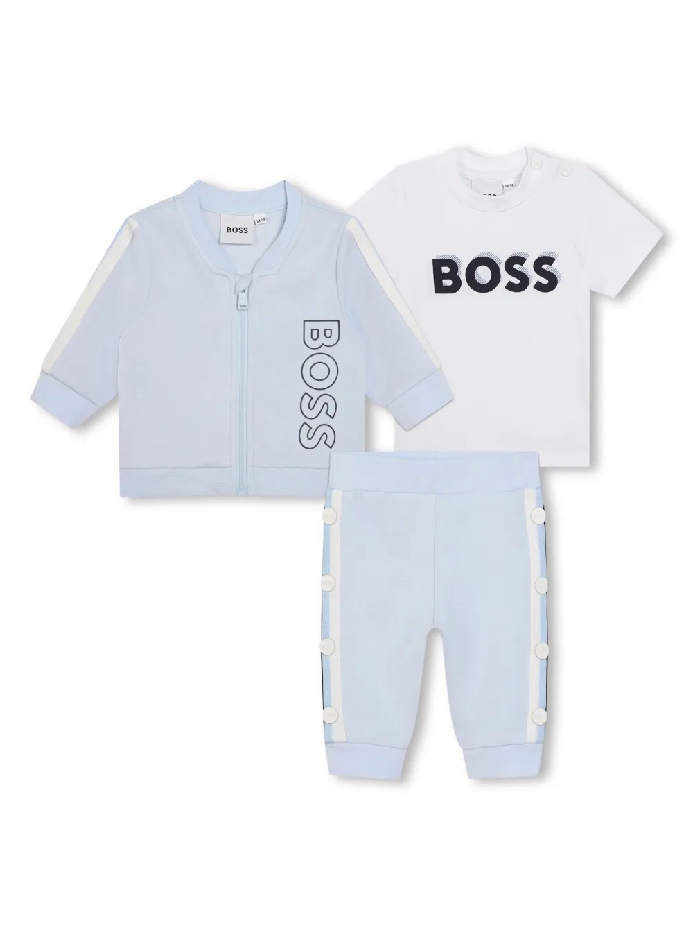 Спортивный костюм с логотипом Boss Kidswear, белый
Спортивный костюм с логотипом Boss Kidswear, белый