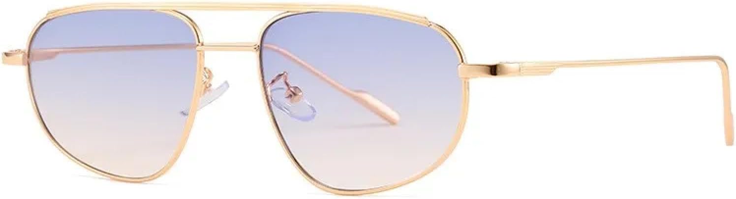 Солнцезащитные очки с защитой от УФ-излучения UV400 | Овальная металлическая оправа | Для женщин и мужчин | Для занятий спортом на открытом воздухе и вождения DSVIGF, Gold Blue Yellow
Солнцезащитные очки с защитой от УФ-излучения UV400 | Овальная металлическая оправа | Для женщин и мужчин | Для занятий спортом на открытом воздухе и вождения DSVIGF, Gold Blue Yellow