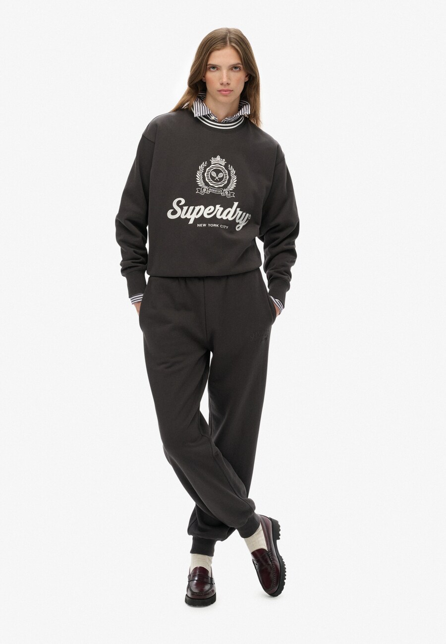 Зауженные брюки Superdry Country Club, черный
Зауженные брюки Superdry Country Club, черный