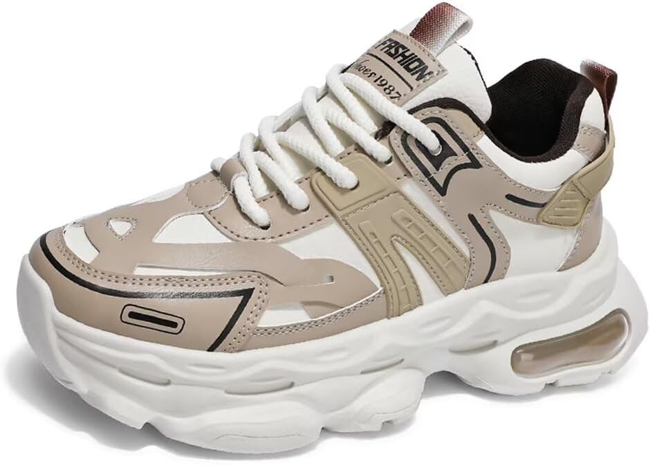 Мужские кожаные кроссовки Jakcuz с толстой подошвой, амортизацией, удобные для спортзала, повседневной носки, с шнуровкой для ходьбы, бежевый/хаки
Мужские кожаные кроссовки Jakcuz с толстой подошвой, амортизацией, удобные для спортзала, повседневной носки, с шнуровкой для ходьбы, бежевый/хаки