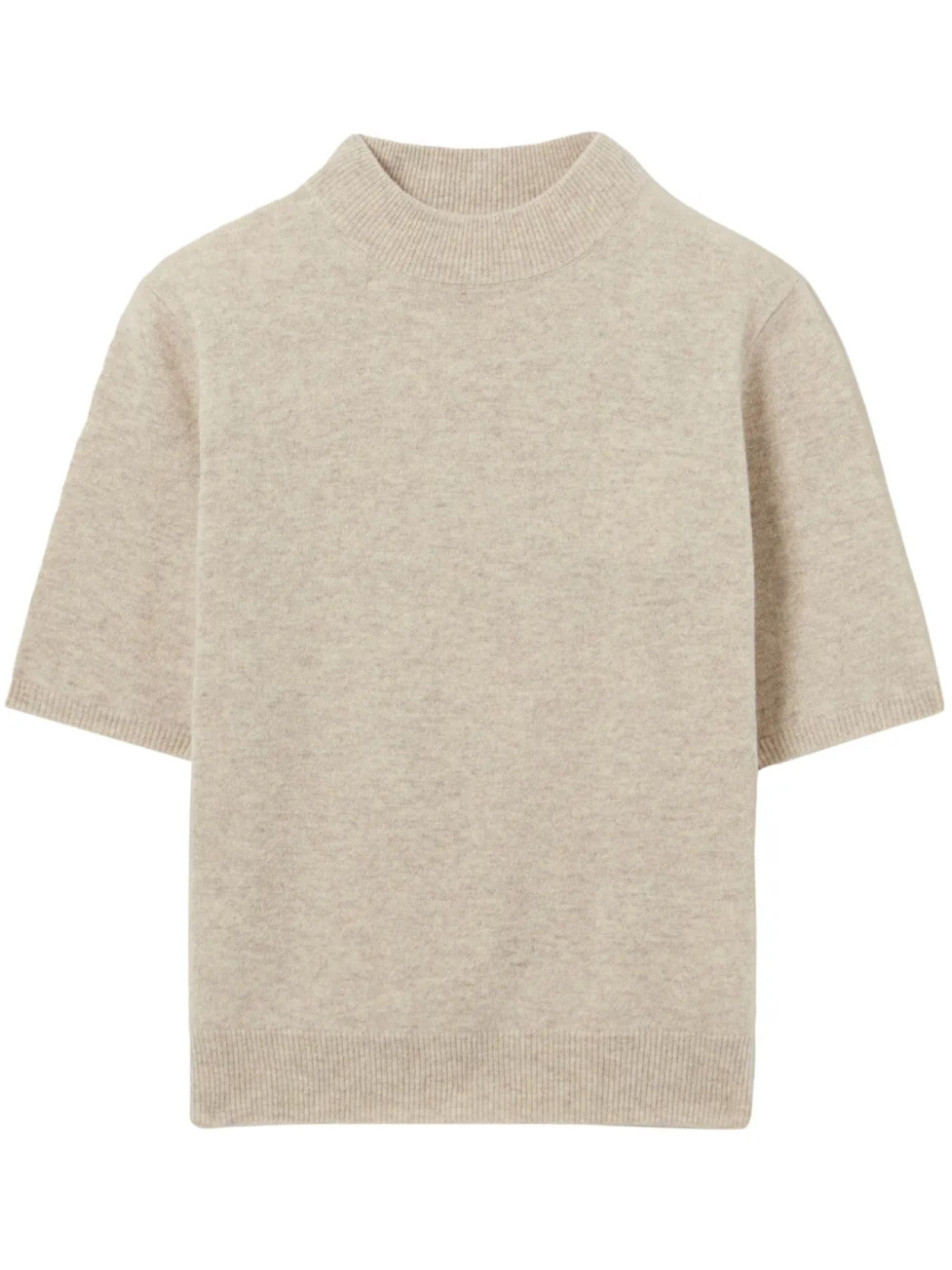 Шерстяная футболка Claudie Pierlot с высоким воротником, нейтральный 
Шерстяная футболка Claudie Pierlot с высоким воротником, нейтральный