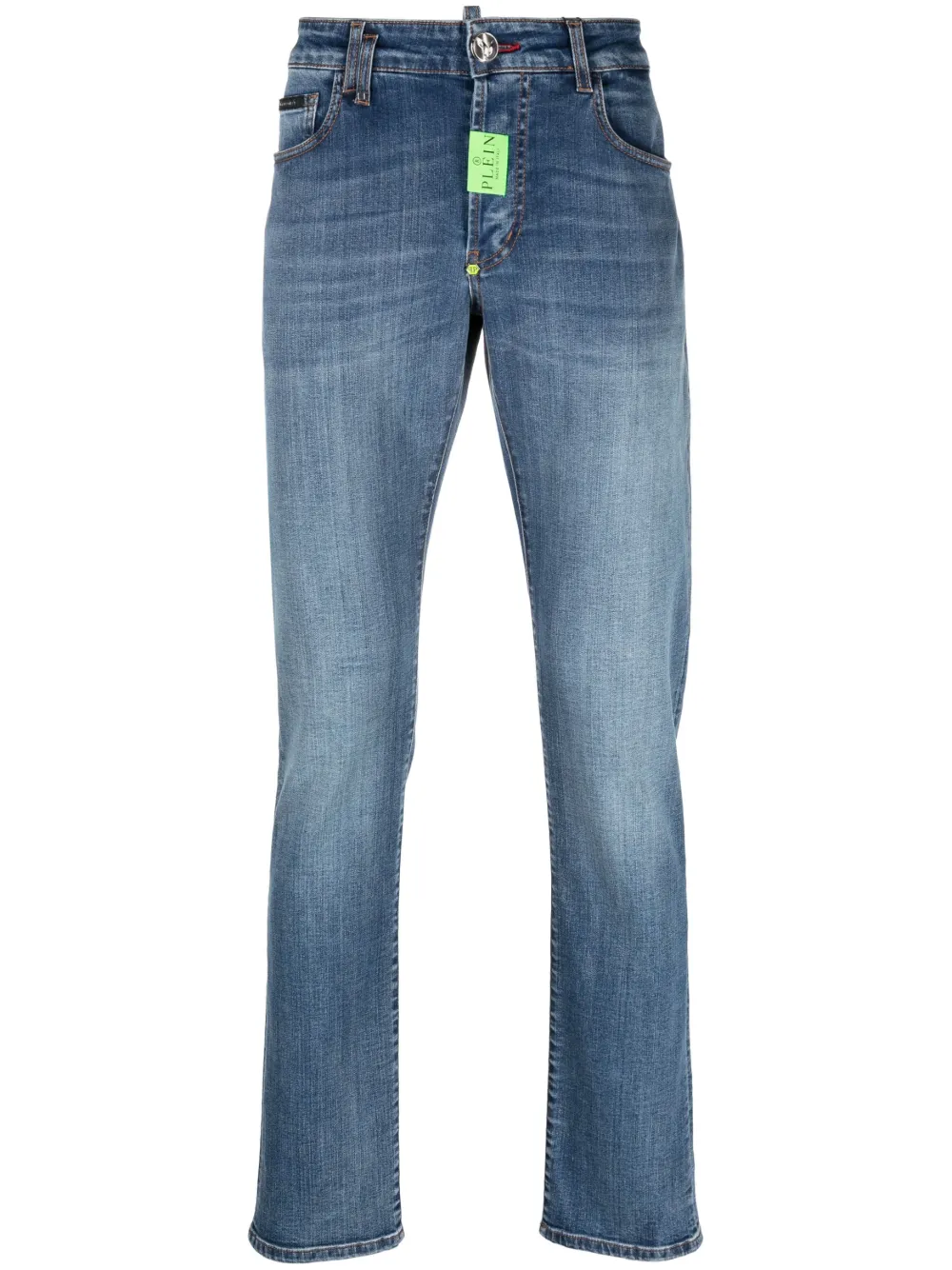 Прямые джинсы с нашивкой-логотипом Philipp Plein, синий
Прямые джинсы с нашивкой-логотипом Philipp Plein, синий