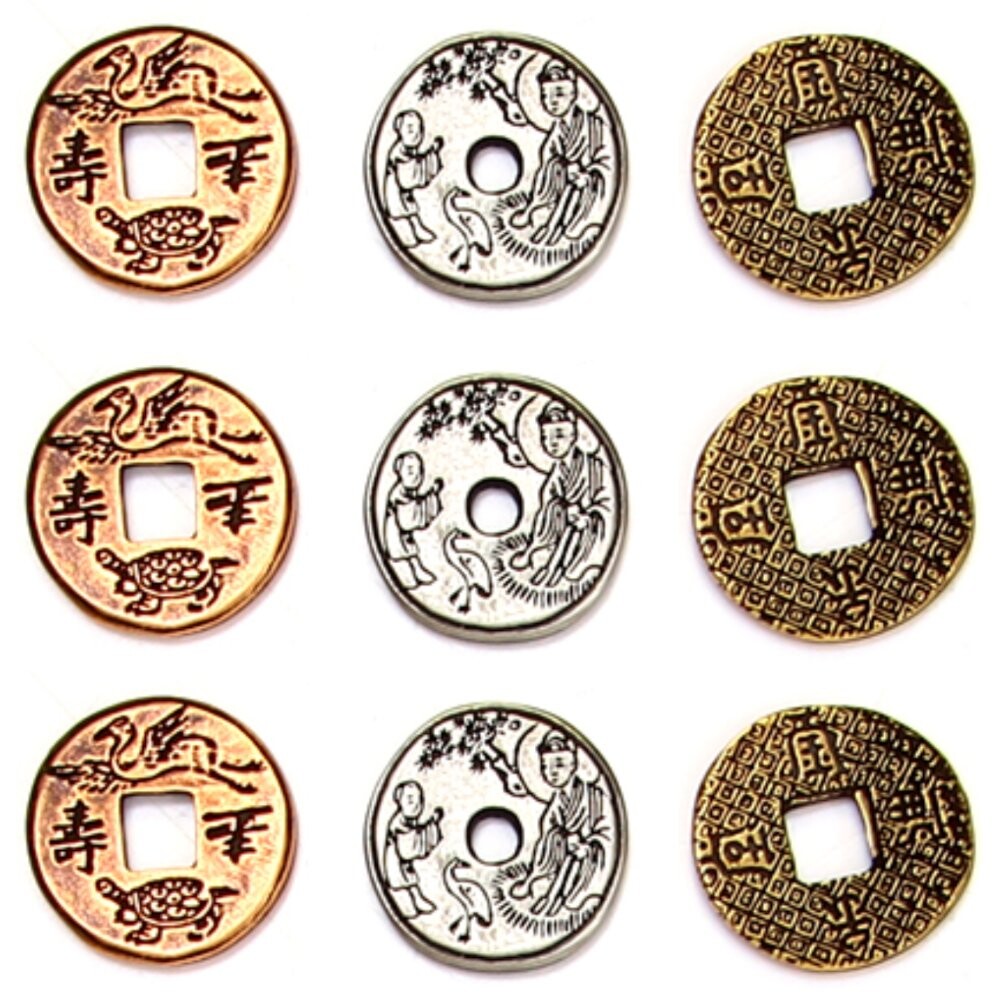 Набор из 9 восточных металлических монет RGFK
Набор из 9 восточных металлических монет RGFK