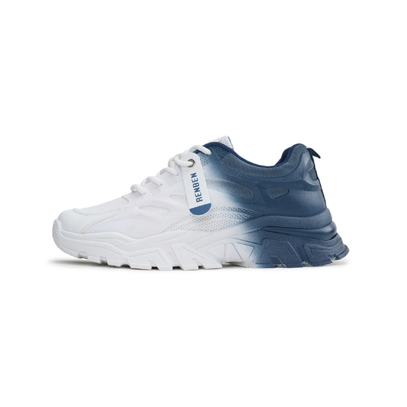 Легкие, амортизирующие, увеличивающие рост, низкие, массивные мужские кроссовки RENBEN, White Green 
Легкие, амортизирующие, увеличивающие рост, низкие, массивные мужские кроссовки RENBEN, White Green