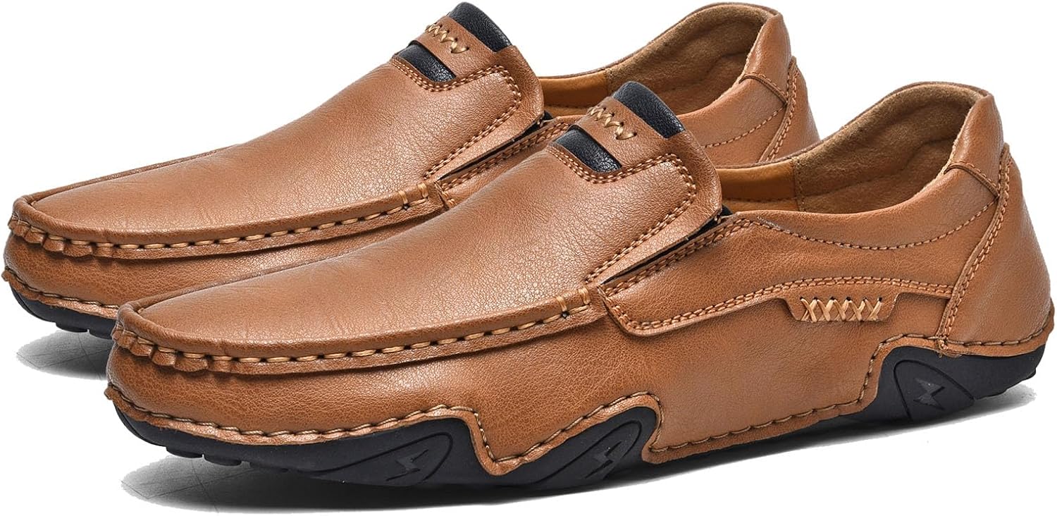 Мужские классические кожаные лоферы с плоской подошвой, прошитые, для деловой носки, комфортные для улицы, нескользящие, легкие, повседневные туфли Odipon, хаки
Мужские классические кожаные лоферы с плоской подошвой, прошитые, для деловой носки, комфортные для улицы, нескользящие, легкие, повседневные туфли Odipon, хаки