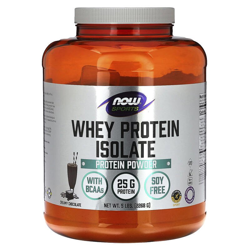 NOW Foods, Sports, изолят сывороточного протеина, со вкусом кремового шоколада, 2268 г (5 фунта)
NOW Foods, Sports, изолят сывороточного протеина, со вкусом кремового шоколада, 2268 г (5 фунта)