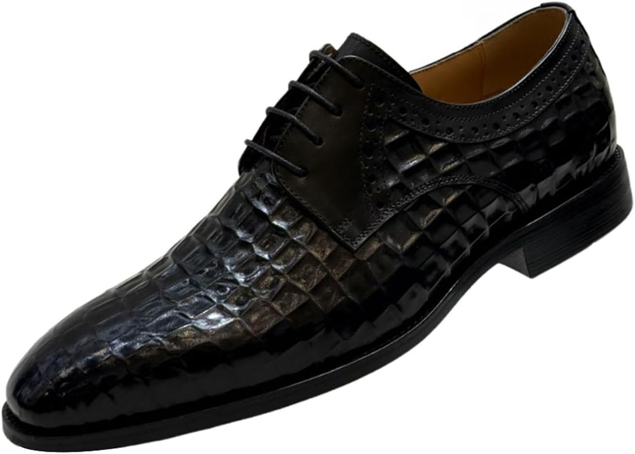 Мужские оксфорды Santimon - классические туфли из кожи высшего сорта с крокодиловым тиснением и мягкой стелькой для бизнеса, свадьбы и выпускного, черный
Мужские оксфорды Santimon - классические туфли из кожи высшего сорта с крокодиловым тиснением и мягкой стелькой для бизнеса, свадьбы и выпускного, черный