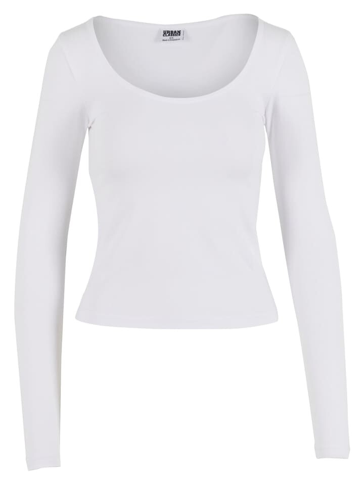 Лонгслив Urban Classics Longsleeves, белый 
Лонгслив Urban Classics Longsleeves, белый