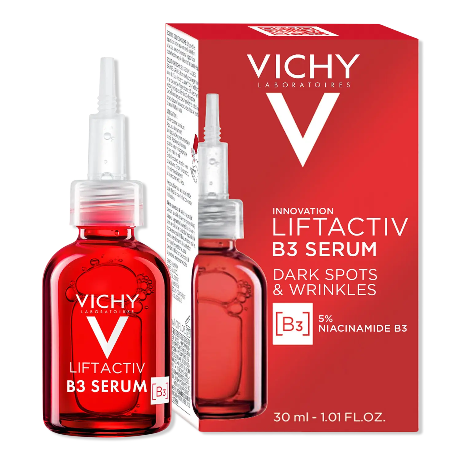 Сыворотка для лица LiftActiv с витамином B3 от пигментных пятен и морщин Vichy
Сыворотка для лица LiftActiv с витамином B3 от пигментных пятен и морщин Vichy