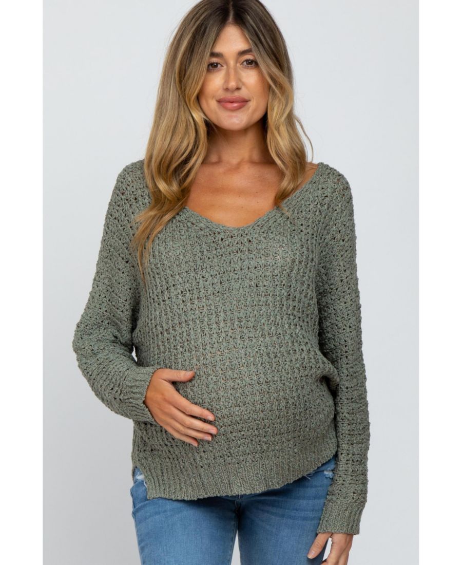 Свитер для беременных оливкового цвета с V-образным вырезом и боковым разрезом, плотная вязка Pinkblush, Olive green
Свитер для беременных оливкового цвета с V-образным вырезом и боковым разрезом, плотная вязка Pinkblush, Olive green