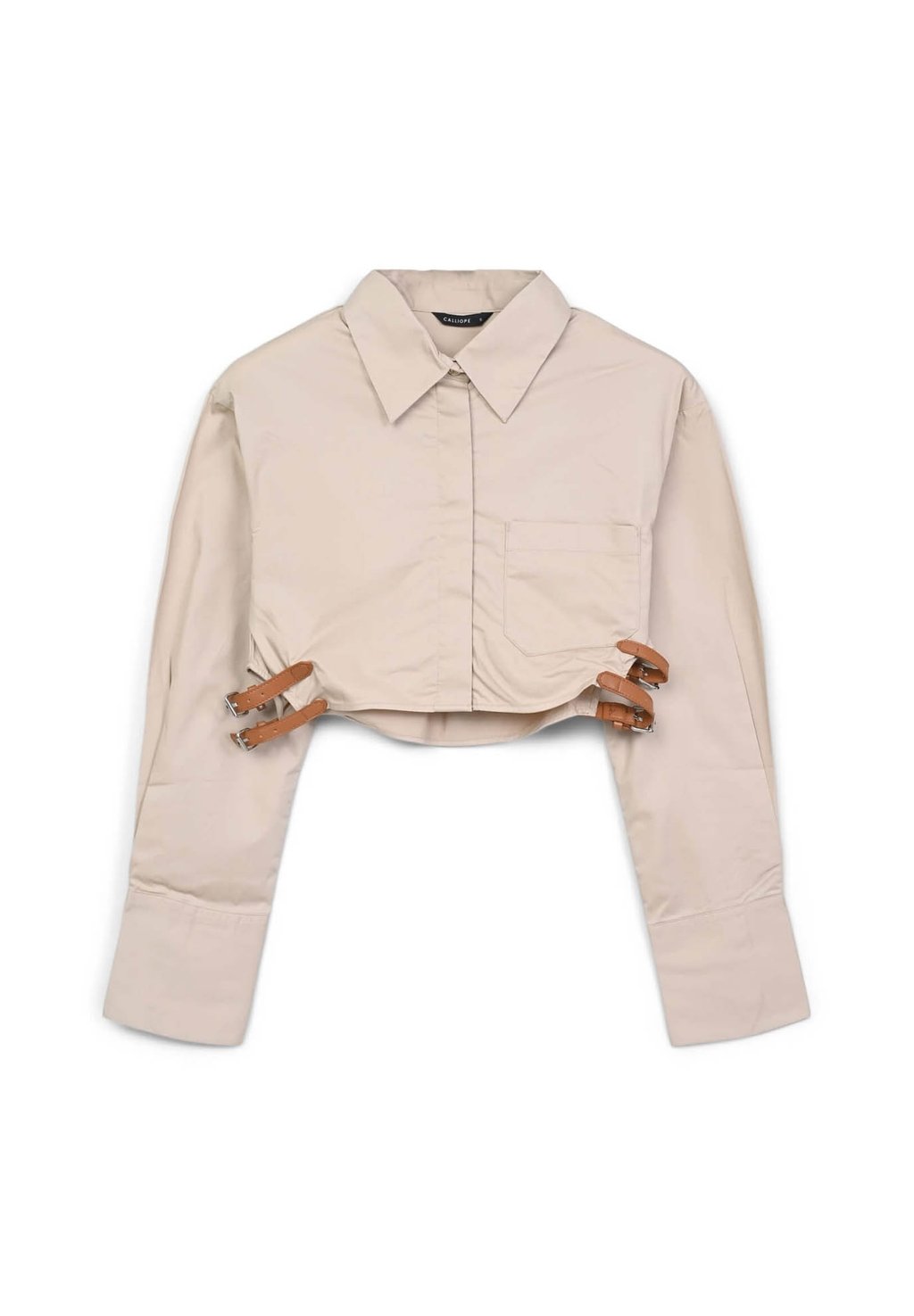 Блузка на пуговицах CROP Calliope, бежевый
Блузка на пуговицах CROP Calliope, бежевый