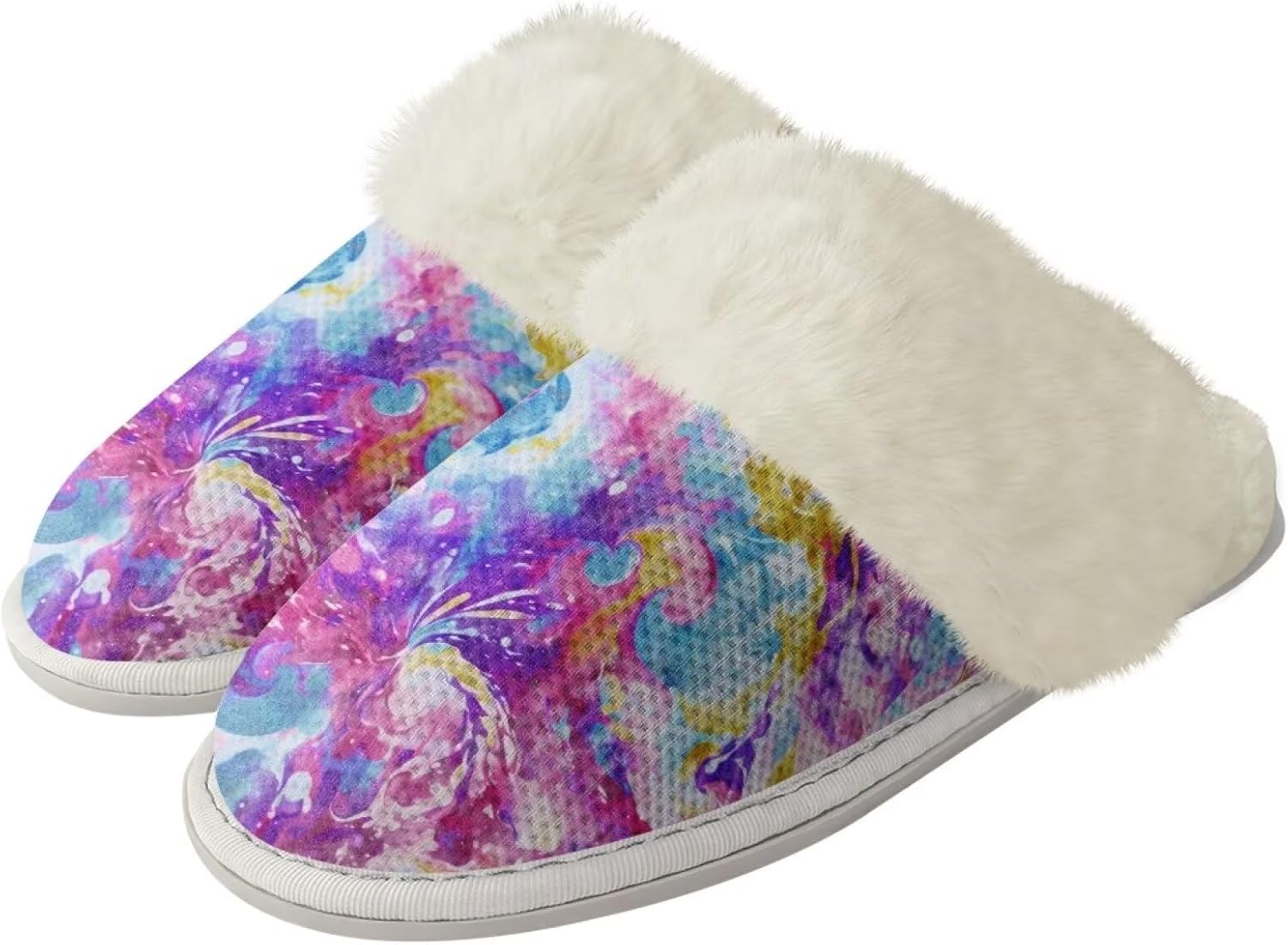 Женские домашние тапочки, комфортные, удобные, теплые и пушистые, с подошвой против скольжения, унисекс, мягкие плюшевые домашние туфли для спа и ванной Watdotory, Colorful Tie Dye
Женские домашние тапочки, комфортные, удобные, теплые и пушистые, с подошвой против скольжения, унисекс, мягкие плюшевые домашние туфли для спа и ванной Watdotory, Colorful Tie Dye
