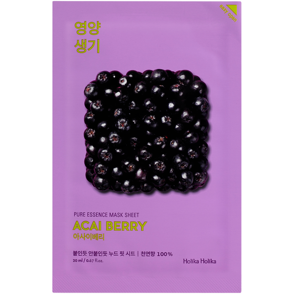 Хлопковая тканевая маска с экстрактом ягод, 25 мл Holika Holika Acai berry
Хлопковая тканевая маска с экстрактом ягод, 25 мл Holika Holika Acai berry