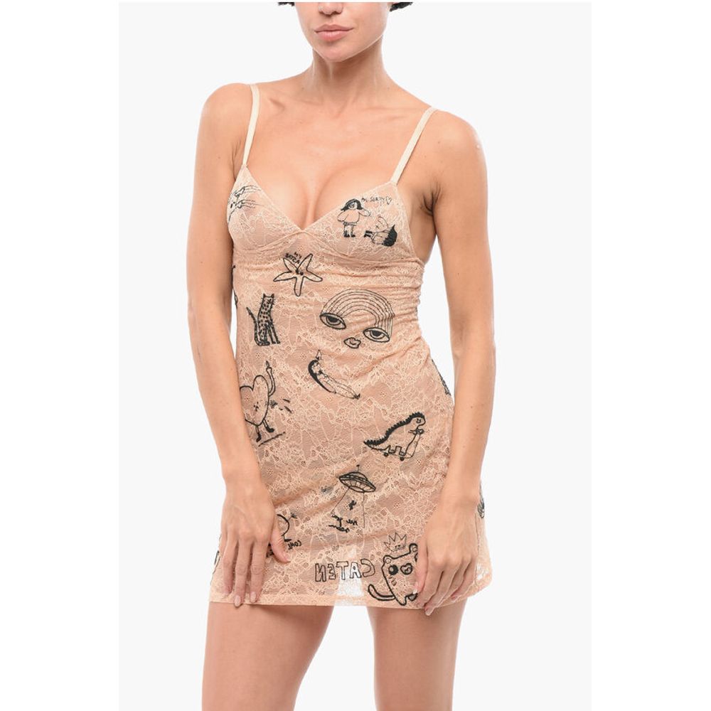 Кружевная юбка с вышивкой Dsquared2, Multicolor 
Кружевная юбка с вышивкой Dsquared2, Multicolor