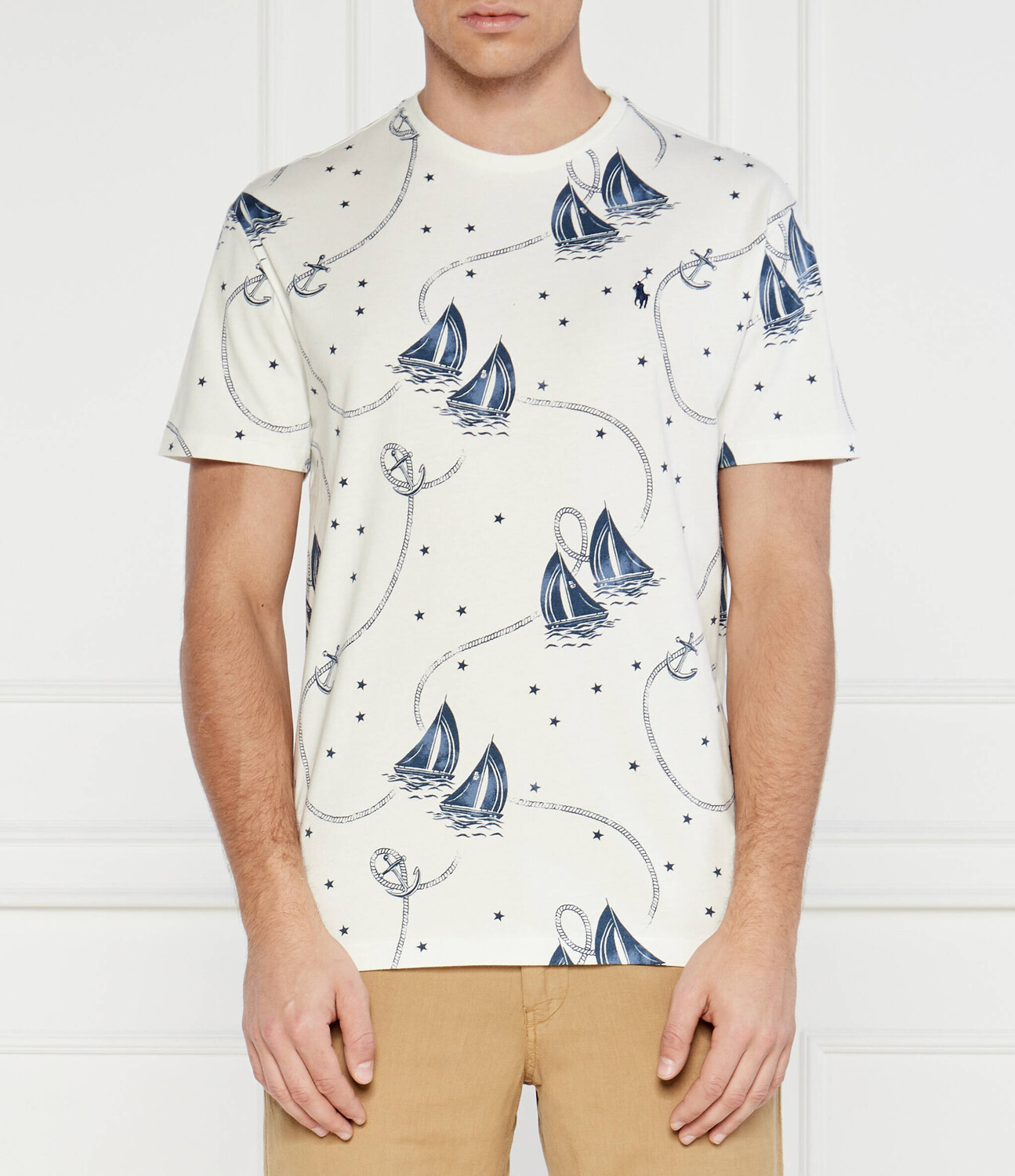 Футболка POLO RALPH LAUREN Classic fit, белый 
Футболка POLO RALPH LAUREN Classic fit, белый