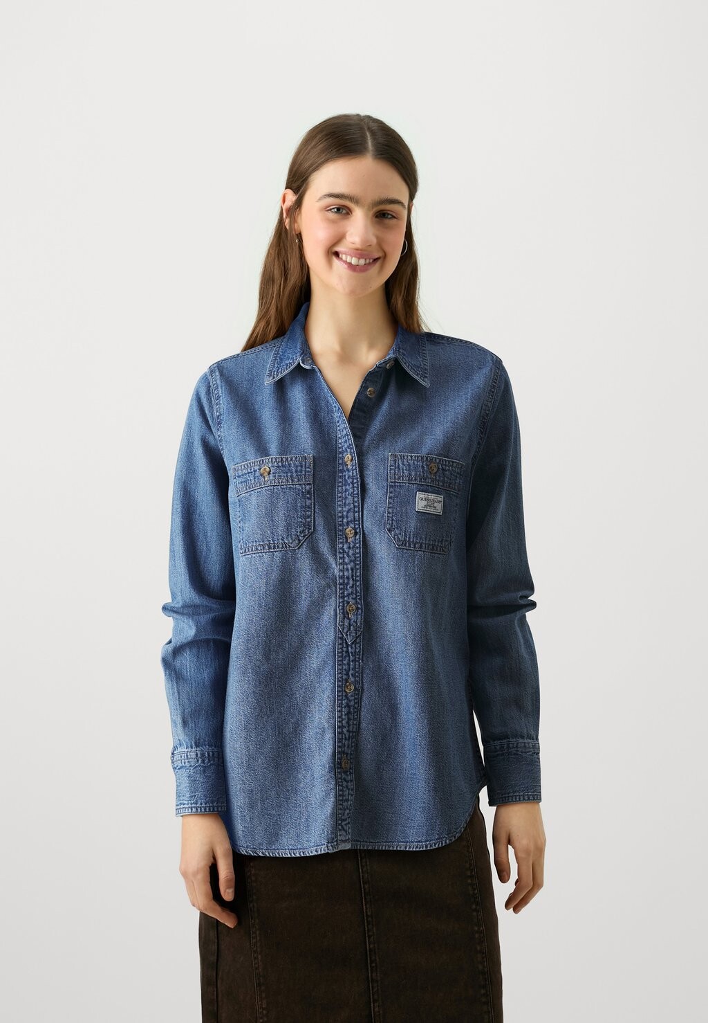 Блузка на пуговицах REGULAR Guess Jeans, темно-синий
Блузка на пуговицах REGULAR Guess Jeans, темно-синий