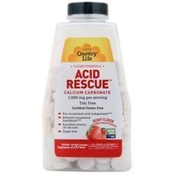 Country Life Acid Rescue Ягодный 220 таблеток
Country Life Acid Rescue Ягодный 220 таблеток