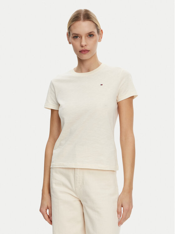 Облегающая футболка Slub WW0WW44433 Tommy Hilfiger, бежевый
Облегающая футболка Slub WW0WW44433 Tommy Hilfiger, бежевый