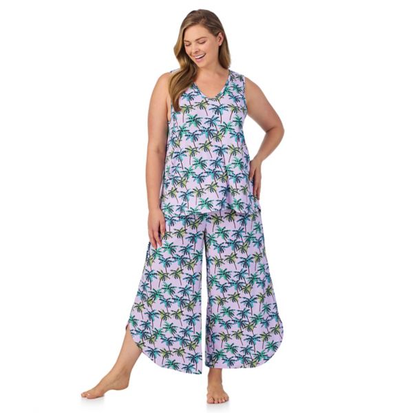 Комплект пижамы oversize с безрукавкой и брюками-клеш Cuddl Duds, цвет lavender palms
Комплект пижамы oversize с безрукавкой и брюками-клеш Cuddl Duds, цвет lavender palms