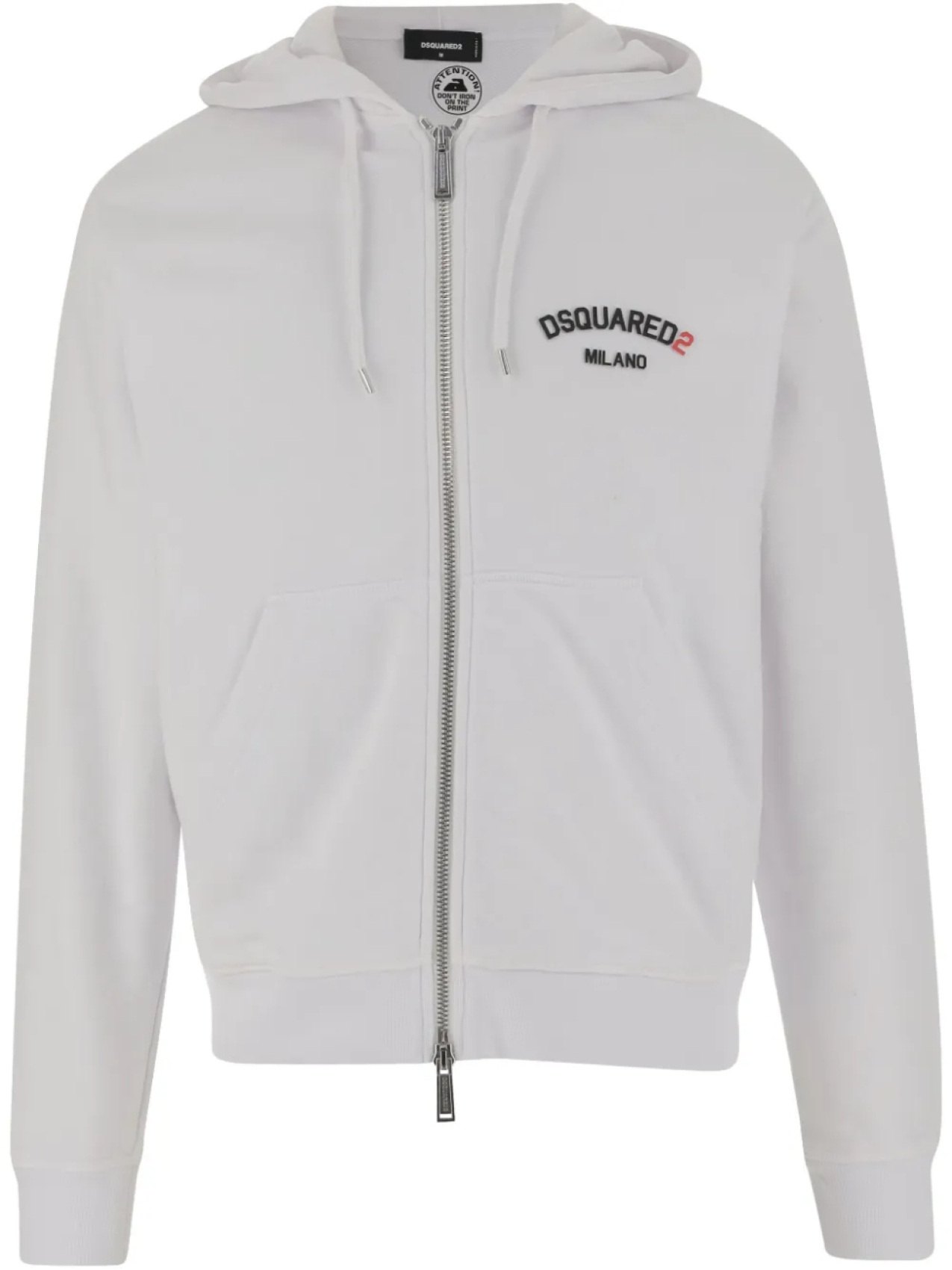 Хлопковая толстовка с капюшоном и логотипом DSQUARED2, белый
Хлопковая толстовка с капюшоном и логотипом DSQUARED2, белый