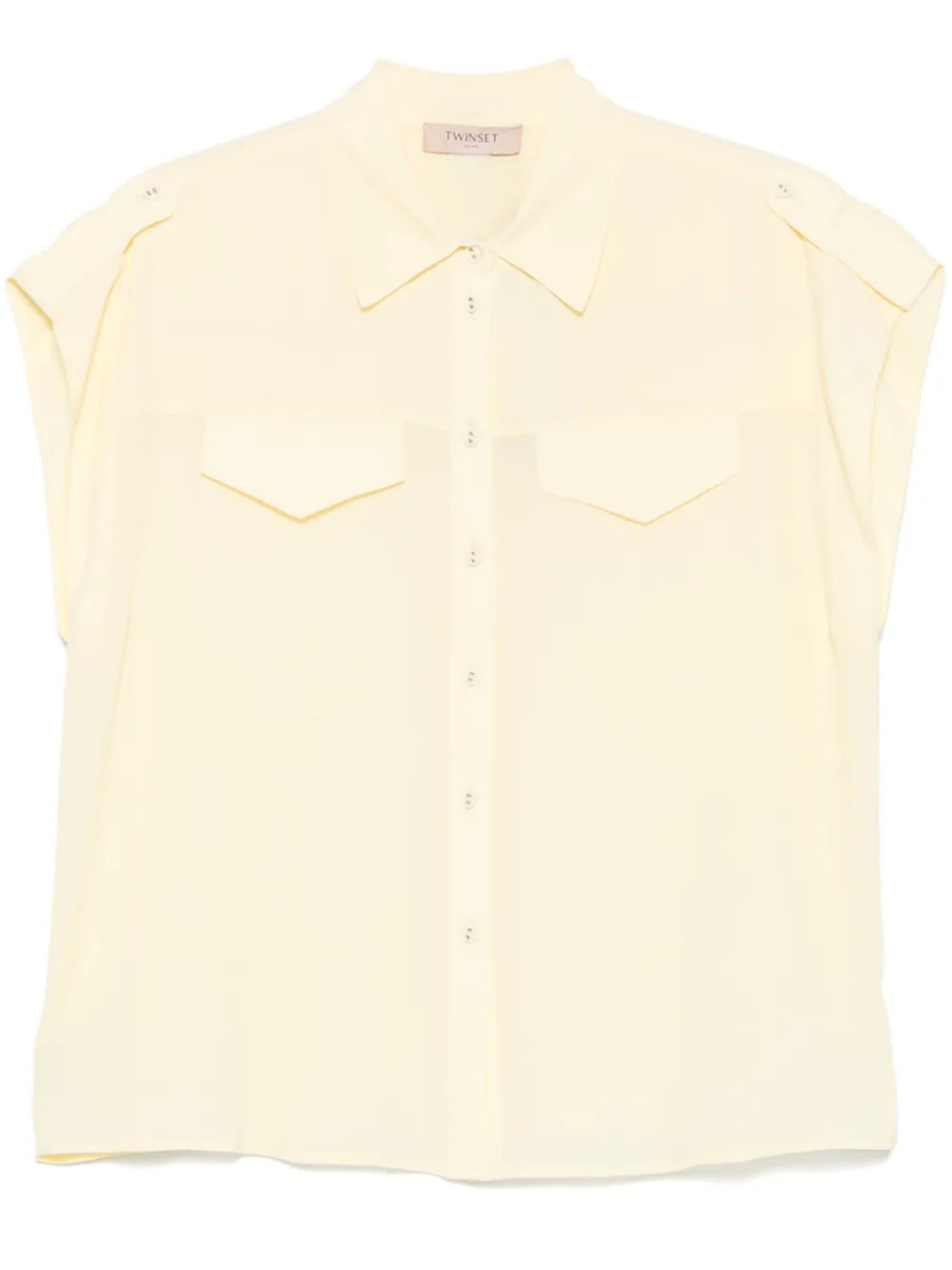 Рубашка TWINSET с рукавами-крылышками, желтый
Рубашка TWINSET с рукавами-крылышками, желтый