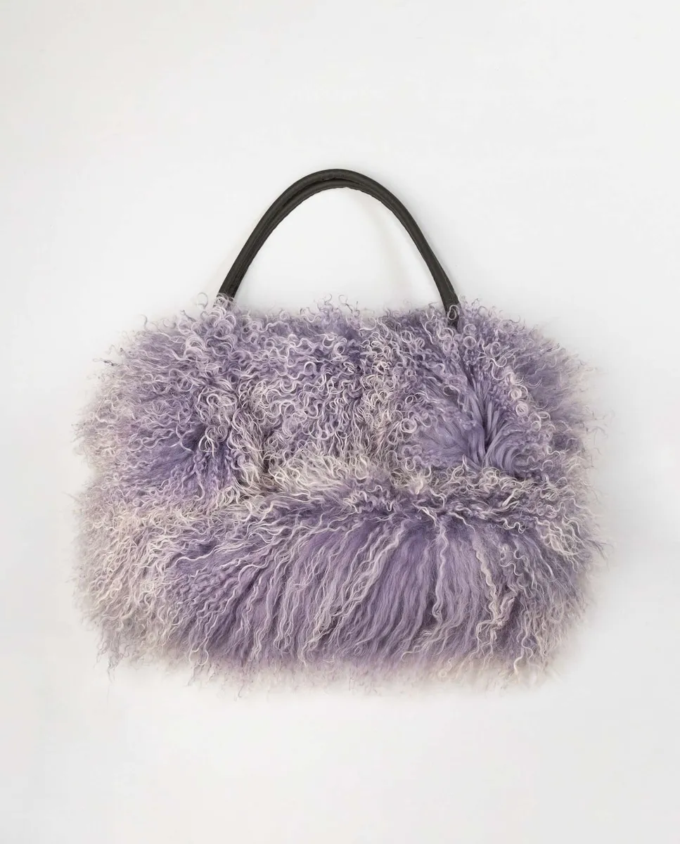 Большая сумка из тибетской овчины, многоразовая De la Roca, сиреневый
Большая сумка из тибетской овчины, многоразовая De la Roca, сиреневый